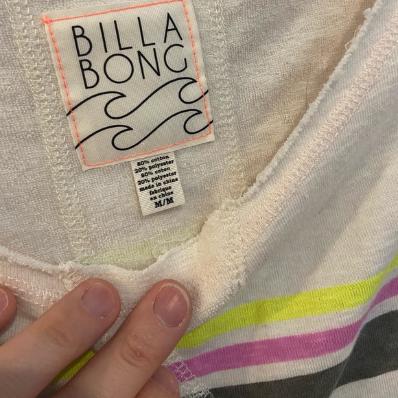 Billabong Summer Terry Stripe Boat Sweatshirt M - Picture 2 of 4